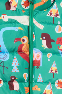 Gorman NZ - Funky Birds Kids Puffer Vest - green