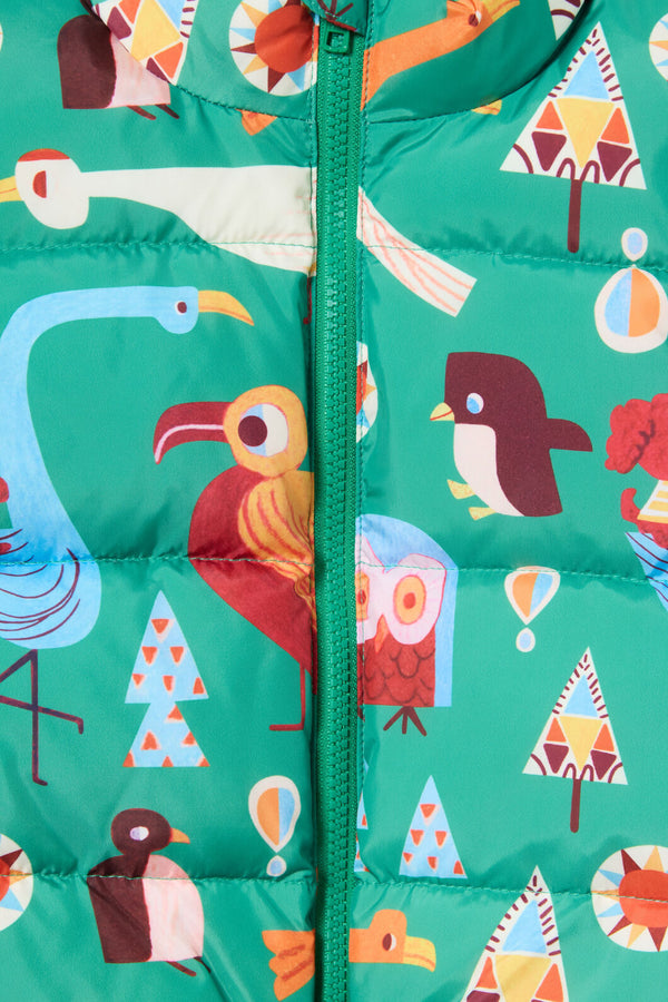 Gorman NZ - Funky Birds Kids Puffer Vest - green