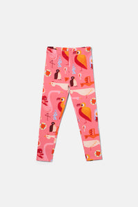 Gorman NZ - Funky Birds Kids Legging - pink