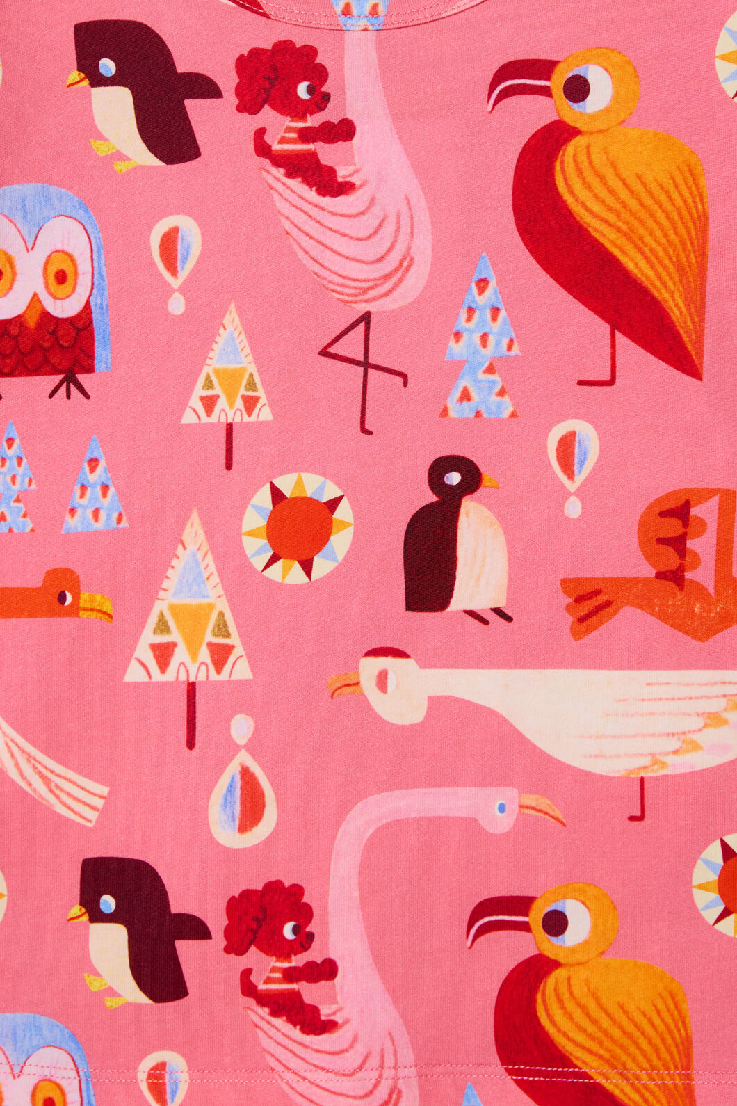 Gorman NZ - Funky Birds Kids T-Shirt - pink
