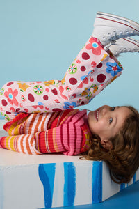 Gorman NZ - Spotty Floral Kids Legging - pink