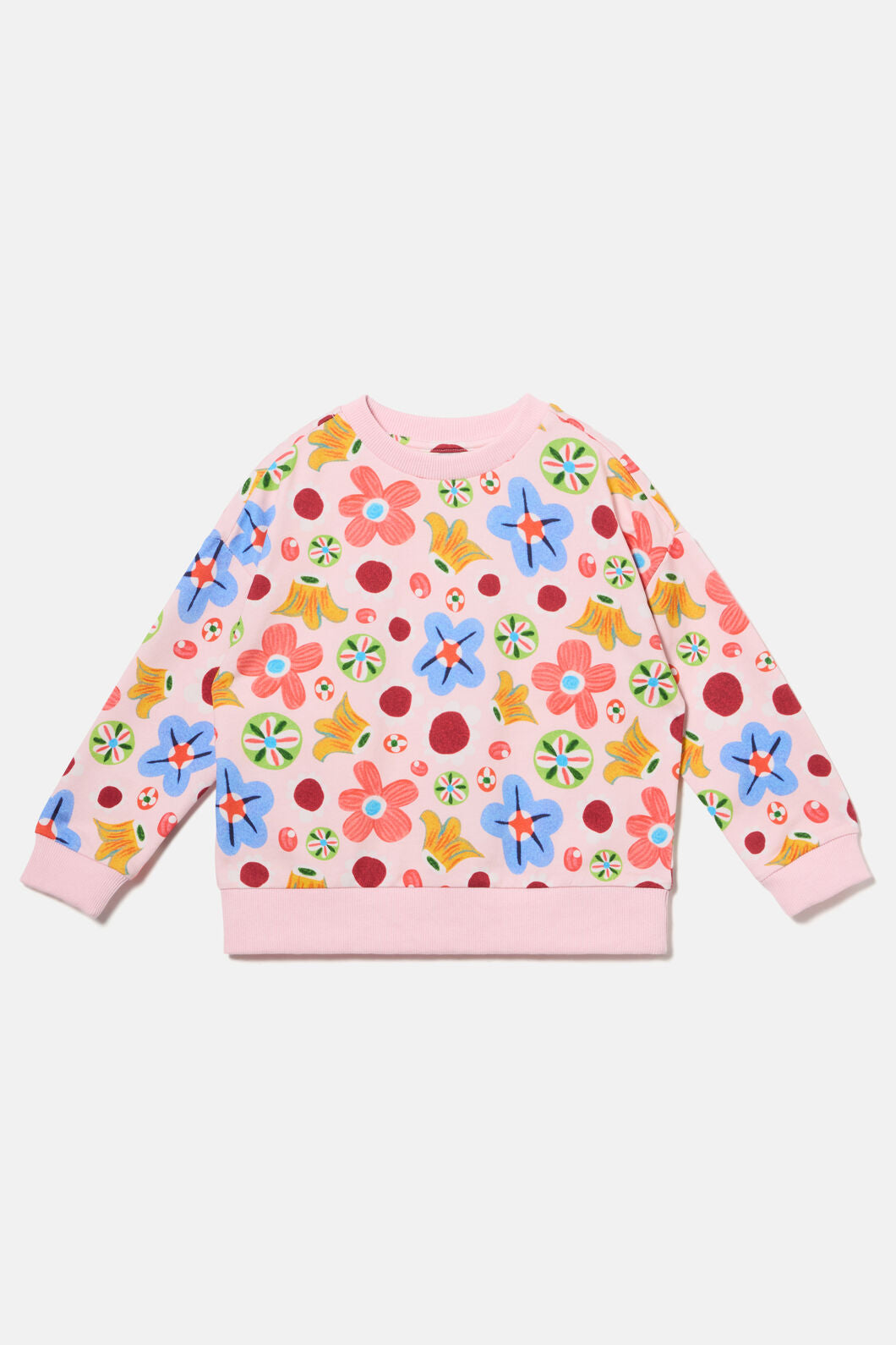 Gorman NZ - Spotty Floral Kids Sweater - pink