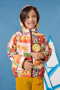 Gorman NZ - Abstract Circus Kids Raincoat - multi
