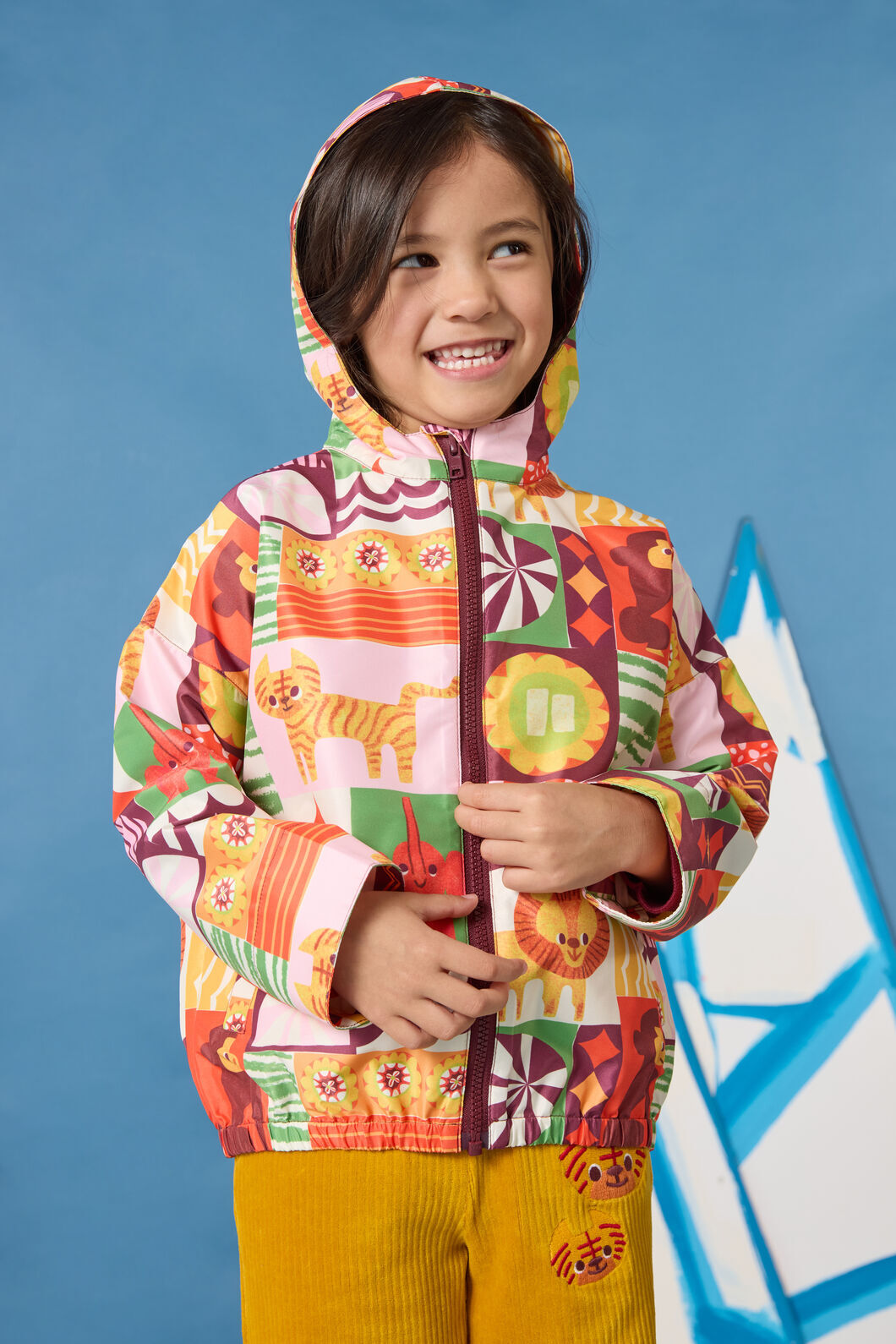 Gorman NZ - Abstract Circus Kids Raincoat - multi
