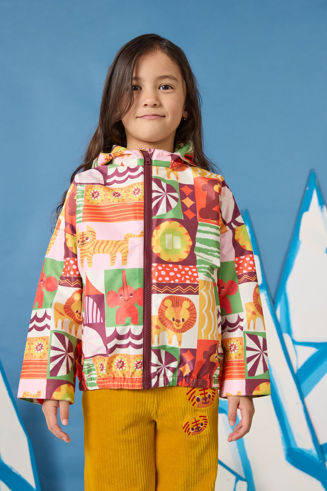 Gorman NZ - Abstract Circus Kids Raincoat - multi