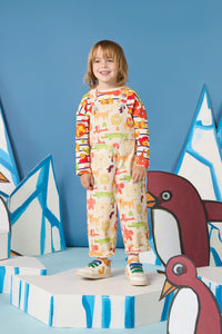Gorman NZ - Animals Kids Overalls - oatmeal