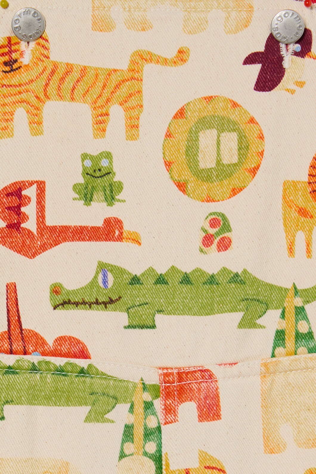 Gorman NZ - Animals Kids Overalls - oatmeal