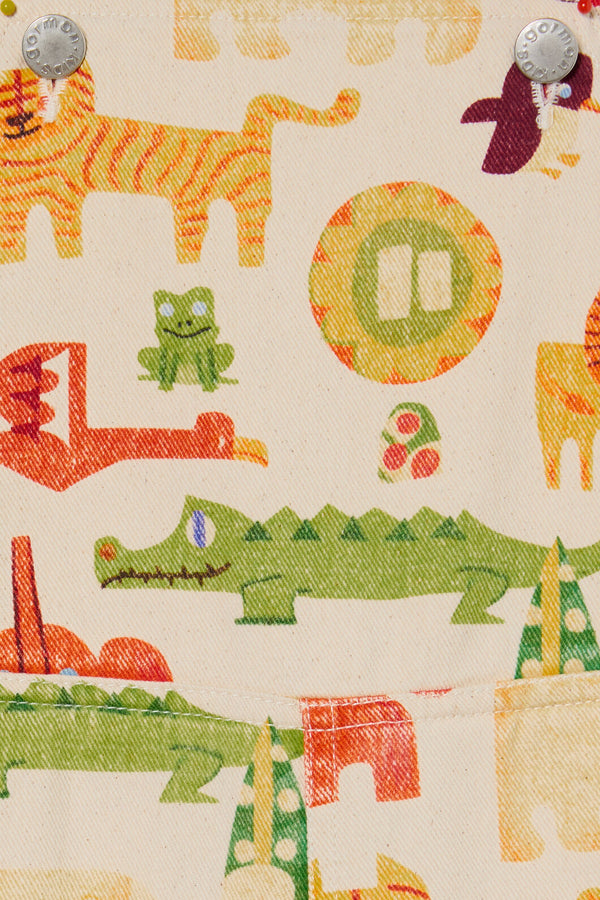 Gorman NZ - Animals Kids Overalls - oatmeal