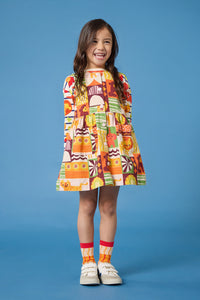 Gorman NZ - Abstract Circus Kids Dress - multi