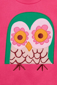 Gorman NZ - Funky Owl Kids Sweater - pink