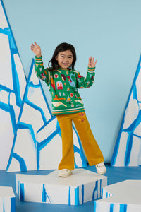 Gorman NZ - Funky Birds Kids Sweater - green