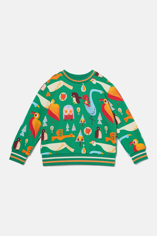 Gorman NZ - Funky Birds Kids Sweater - green