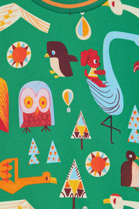 Gorman NZ - Funky Birds Kids Sweater - green
