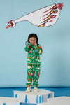 Gorman NZ - Funky Birds Kids Track Pant - green