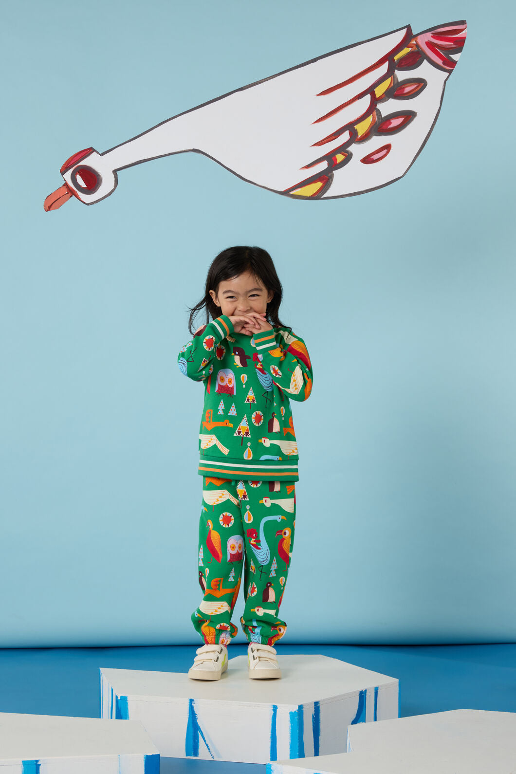 Gorman NZ - Funky Birds Kids Track Pant - green