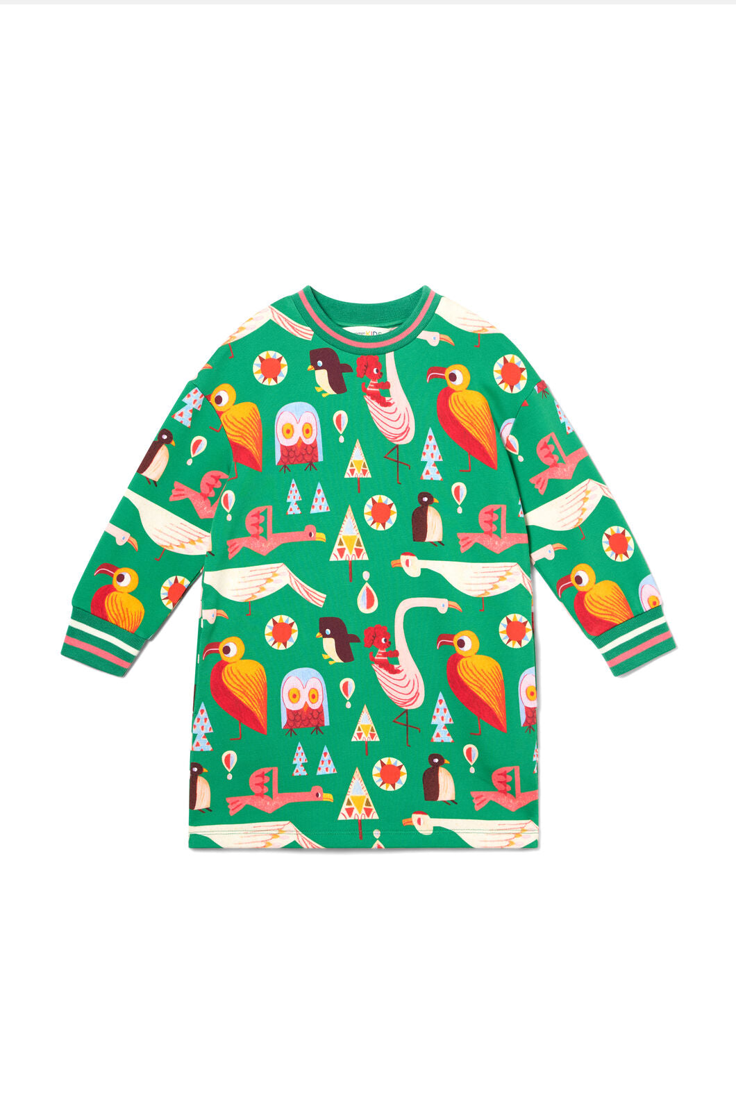 Gorman NZ - Funky Birds Kids Sweater Dress - green