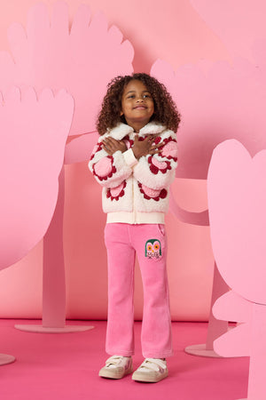 Gorman NZ - Jumbo Rib Kids Wide LegTrouser - pink
