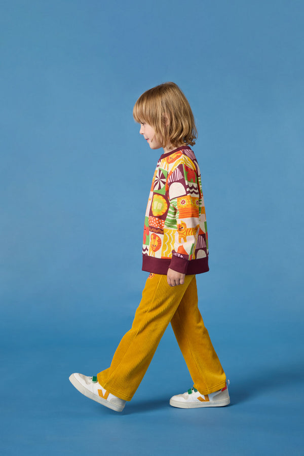 Gorman NZ - Jumbo Rib Kids Wide LegTrouser - yellow