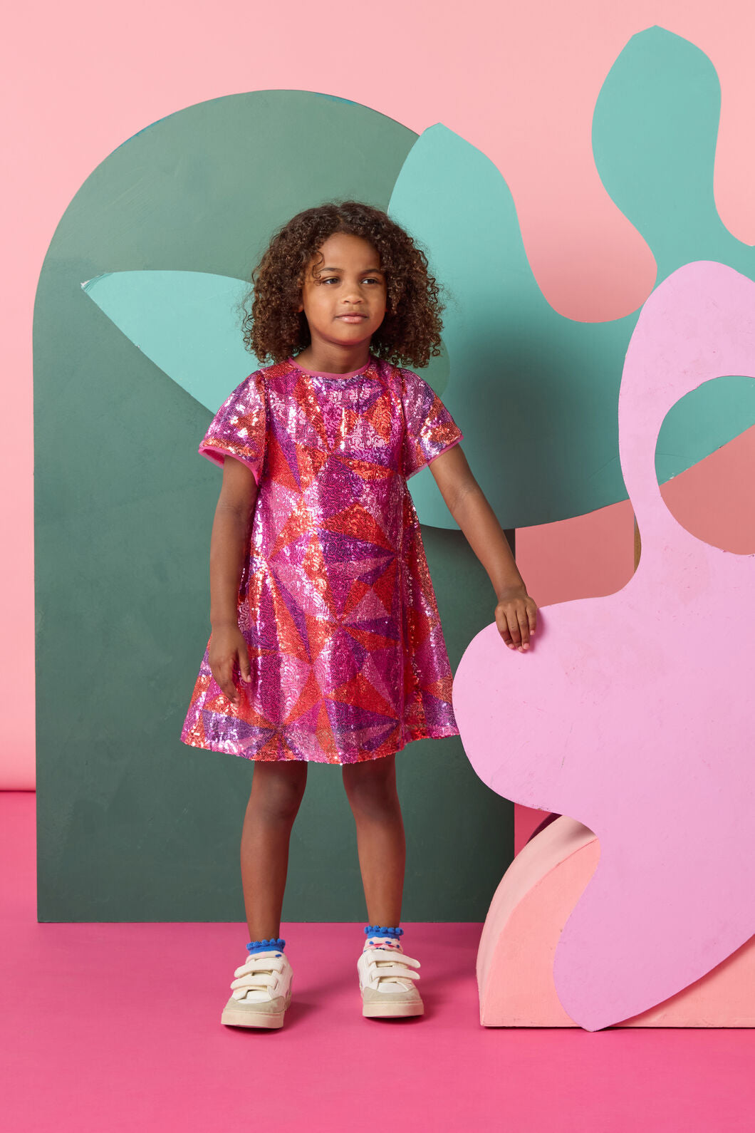 Gorman NZ - Circus Kids Sequins Dress - pink
