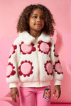 Gorman NZ - Bold Floral Sherpa Kids Jacket - cream
