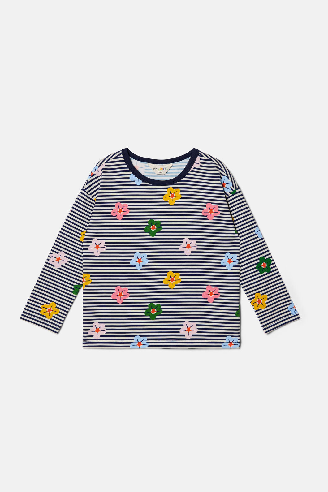Gorman NZ - Spotty FloralStripeKidsT-Shirt - multi