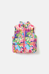 Gorman NZ - Bold Floral Kids Puffer Vest - multi