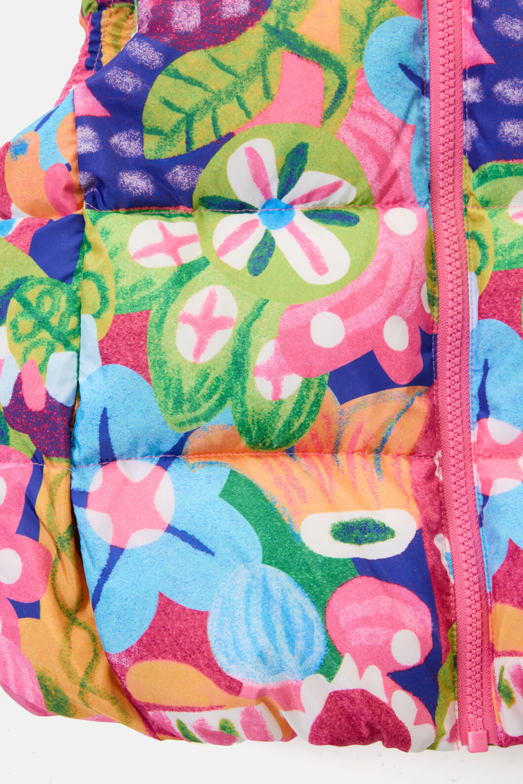 Gorman NZ - Bold Floral Kids Puffer Vest - multi