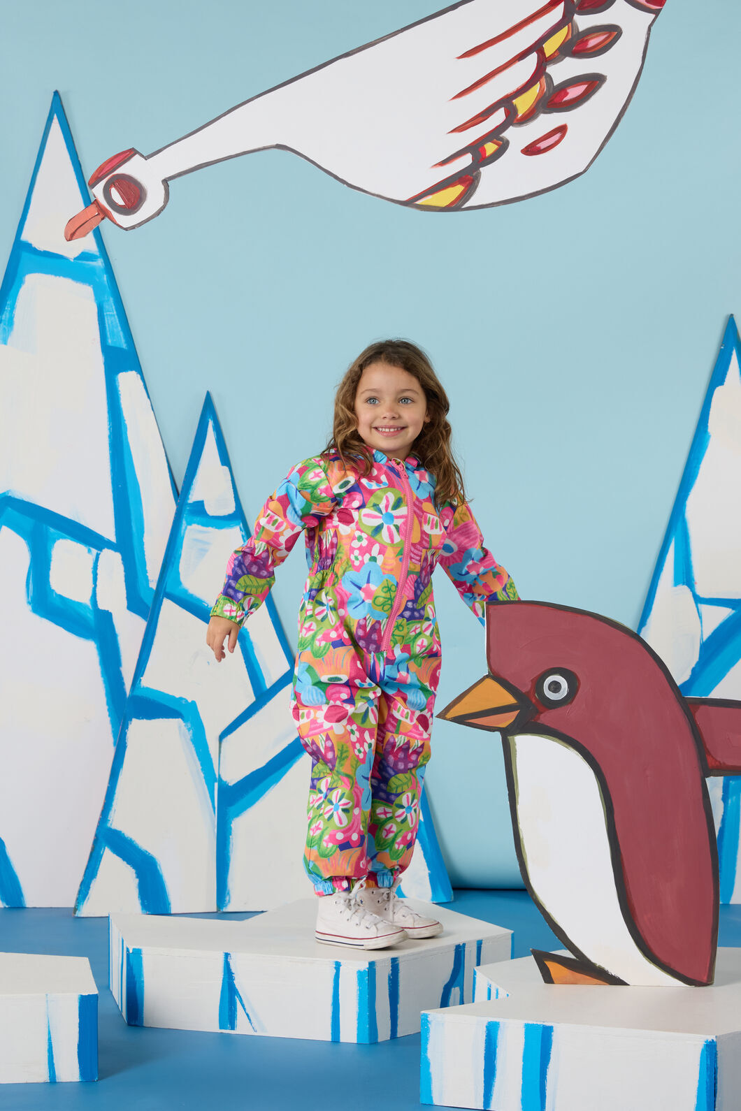 Gorman NZ - Bold Floral Kids Rainsuit - multi