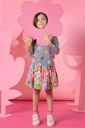 Gorman NZ - Bold Floral Kids Skirt - multi