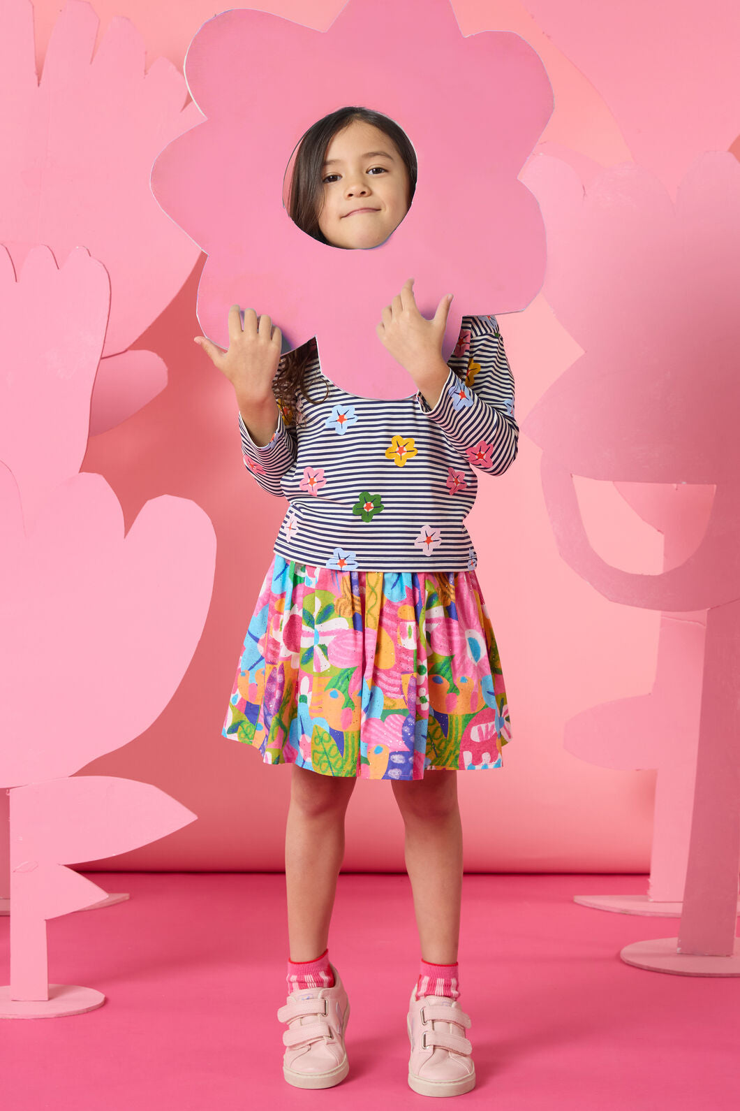 Gorman NZ - Bold Floral Kids Skirt - multi