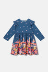 Gorman NZ - Funky Birds Border Kids Dress - navy