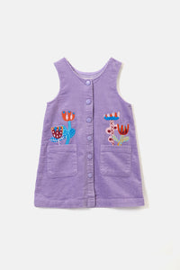 Gorman NZ - Bouquet Cord Kids Pini Dress - lilac