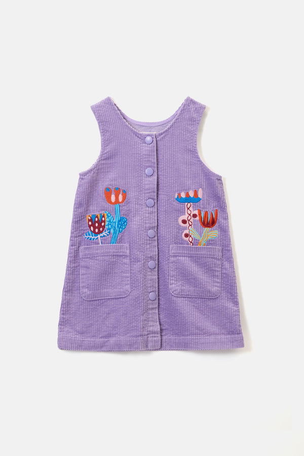 Gorman NZ - Bouquet Cord Kids Pini Dress - lilac