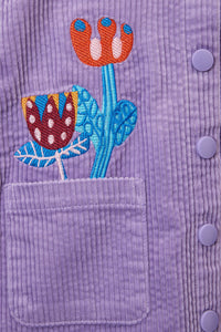 Gorman NZ - Bouquet Cord Kids Pini Dress - lilac