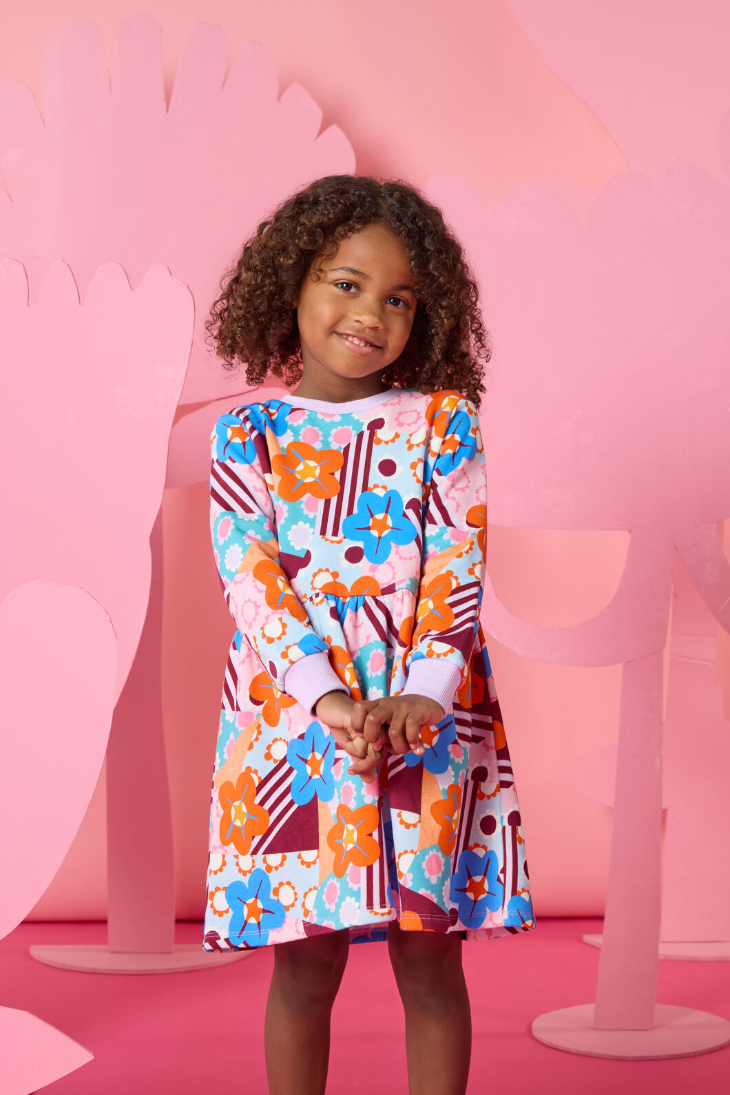 Gorman NZ - Cut Out Flower Kids Dress - multi