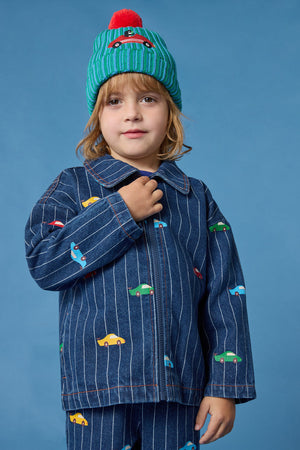 Gorman NZ - Cars Kids Pinstripe Jacket - navy