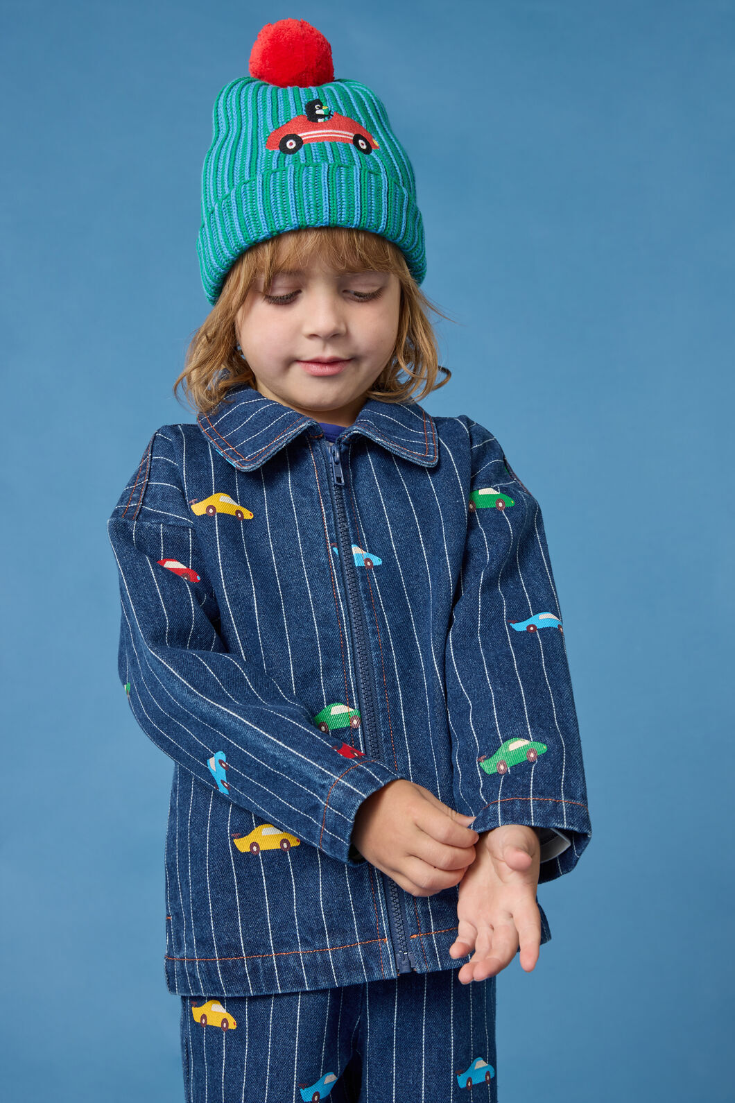 Gorman NZ - Cars Kids Pinstripe Jacket - navy
