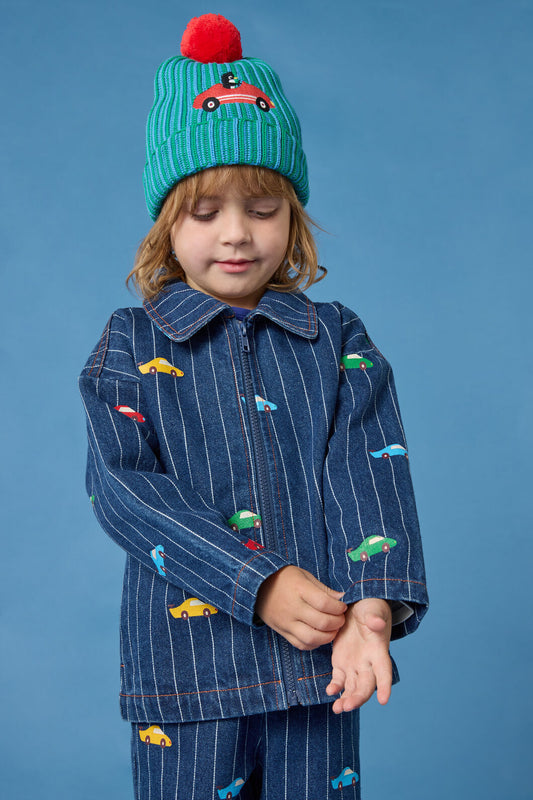 Gorman NZ - Cars Kids Pinstripe Jacket - navy
