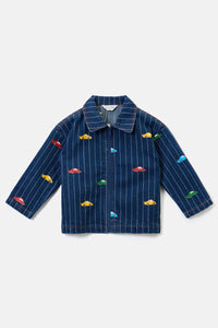 Gorman NZ - Cars Kids Pinstripe Jacket - navy