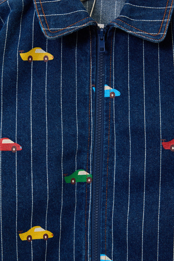 Gorman NZ - Cars Kids Pinstripe Jacket - navy