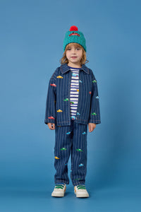 Gorman NZ - Cars Kids Pinstripe Jacket - navy