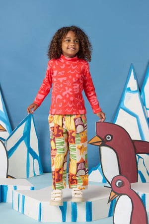 Gorman NZ - Playful Shapes Kids Skivvy Top - red