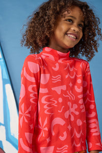 Gorman NZ - Playful Shapes Kids Skivvy Top - red