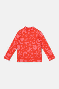 Gorman NZ - Playful Shapes Kids Skivvy Top - red