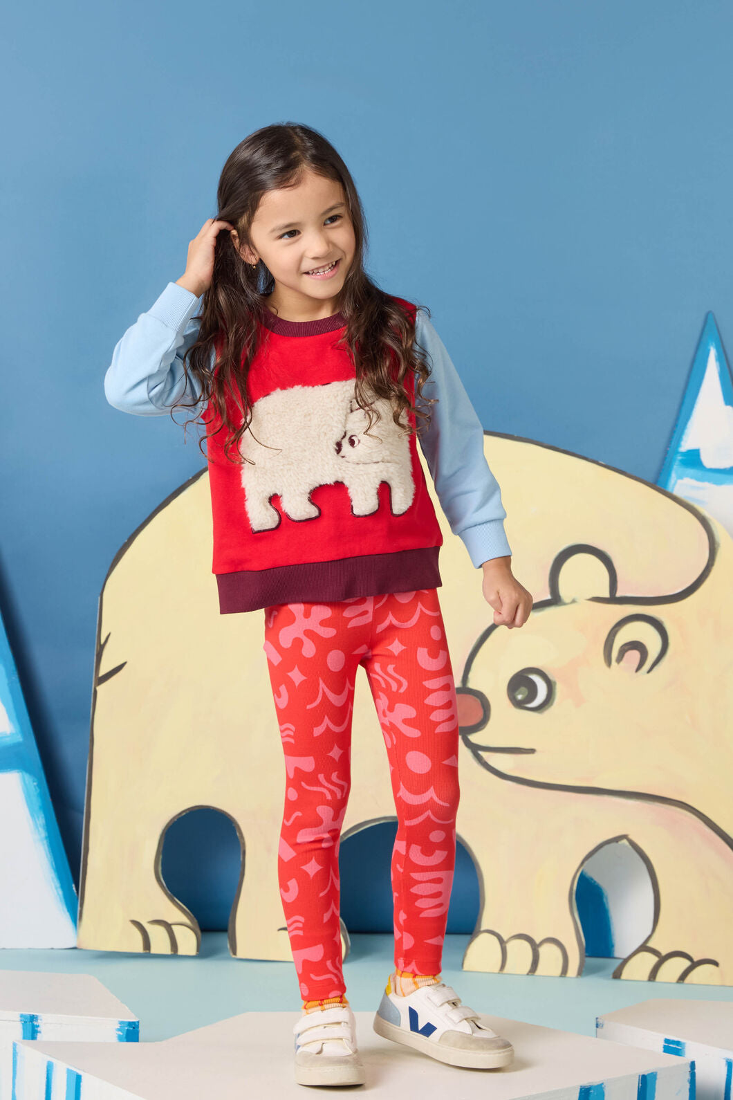Gorman NZ - Playful Shapes Kids Legging - red