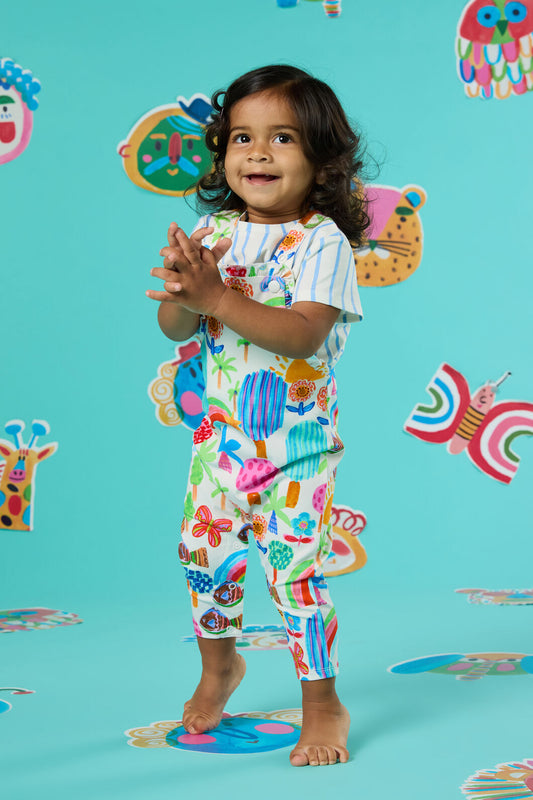 Gorman NZ - Rain Forest Baby Overall - multi