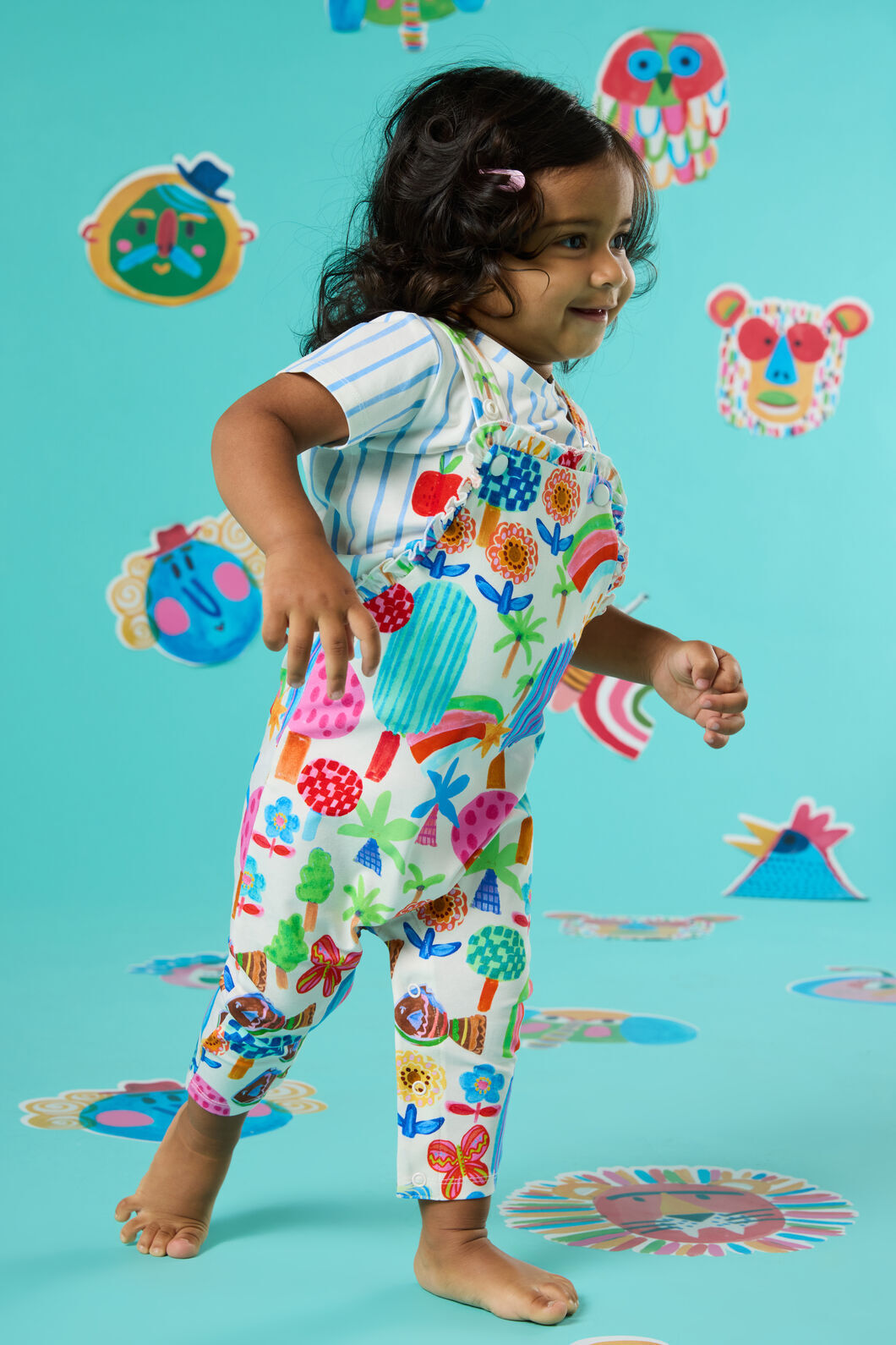 Gorman NZ - Rain Forest Baby Overall - multi