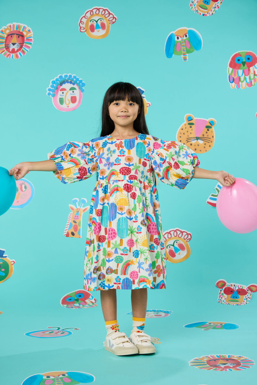 Gorman NZ - Rain Forest Kids Dress - multi