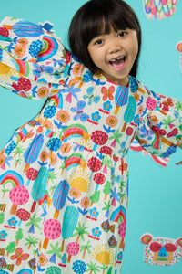 Gorman NZ - Rain Forest Kids Dress - multi