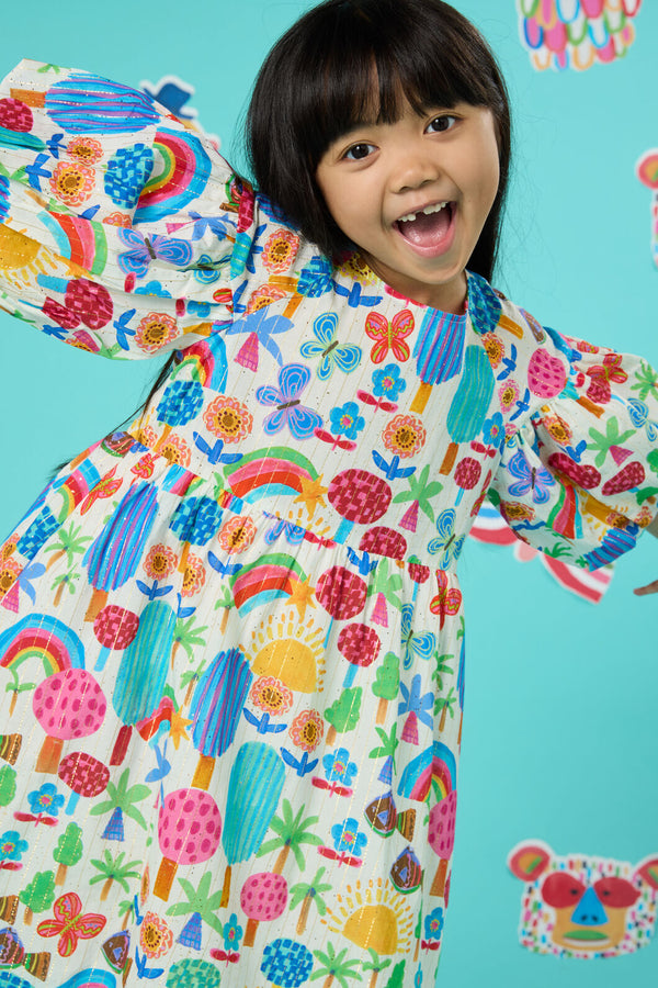 Gorman NZ - Rain Forest Kids Dress - multi